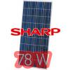 Solar cell PV module Poly-Crystalline 78Watts.
